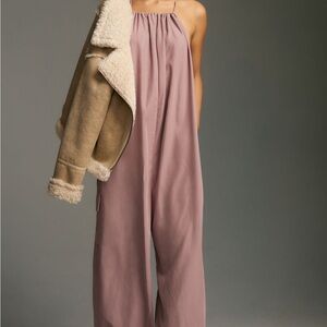 Anthropologie Sleeveless Mauve Wide-Leg Jumpsuit Size XXS/XS